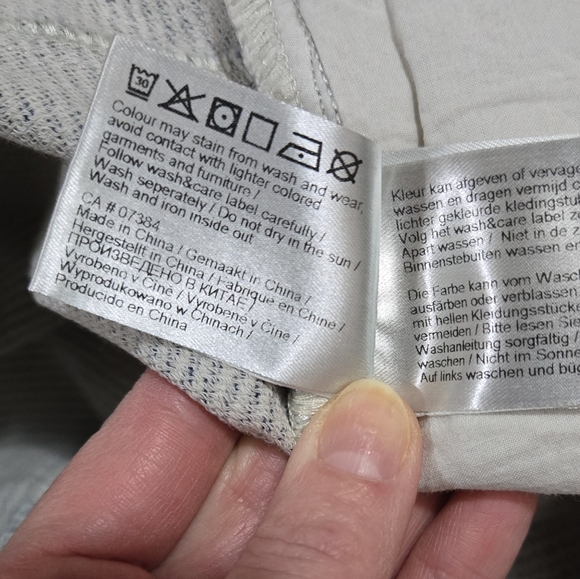 Sandwich Denim Pinstripe Mini Jean Skirt Size L Waist 32 - Picture 10 of 12